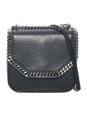 Stella McCartney Black Vegan Leather Falabella Box Bag
