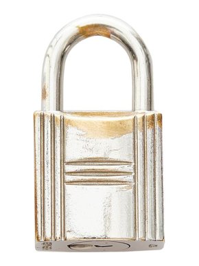 Hermes Silver-Tone Metal Cadena Lock PHW