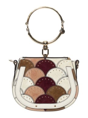 Chloe Patchwork Leather Nile Minaudiere Bag