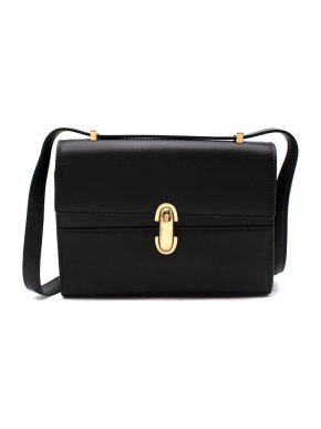 Savette Black Leather Symmetry 19 Bag