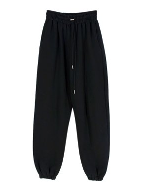 Frankie Shop Black Cotton Vanessa Track Pants