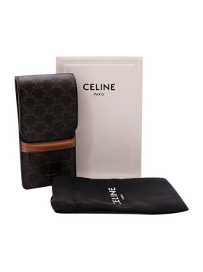 Celine Triomphe Canvas Gold-Tone Metal Manicure Set