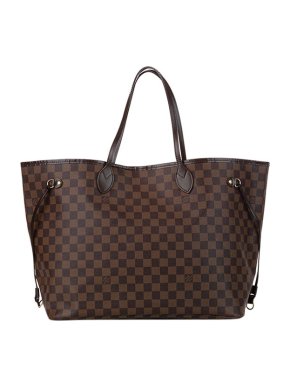 Louis Vuitton Damier Ebene Canvas Neverfull GM Tote Bag