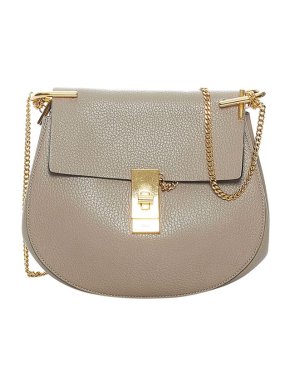 Chloe Motty Grey Leather Drew Bag