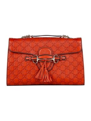 Red Guccissima Leather Emily Bag