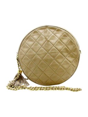 Chanel Round As Earth Lambskin Leather Crossbody Bag