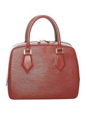 Louis Vuitton Cognac Epi Leather Boston Bag