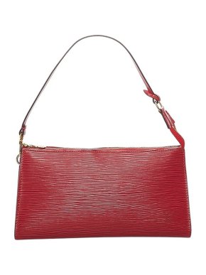 Louis Vuitton Red Epi Leather Pochette Accessoires Bag