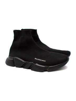Balenciaga Black Speed Knit Sneakers