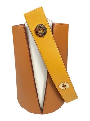 Danse Lente Tan Leather Lorna Bucket Bag