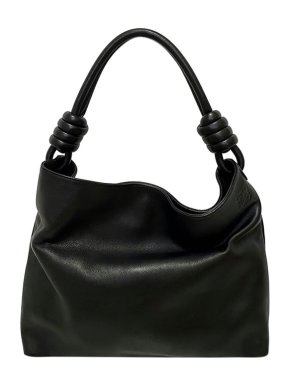 Loewe Black Leather Flamenco Knot Bag