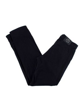 Giorgio Armani Navy Wool Chinos