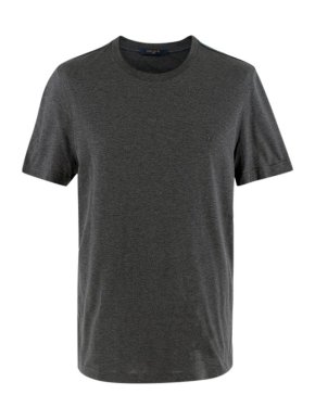 Louis Vuitton Charcoal Embroidered Logo T shirt