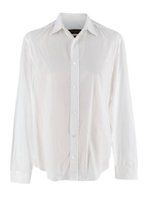 Louis Vuitton White cotton slim-fit shirt