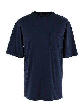 Prada Navy Cotton Pocket T Shirt