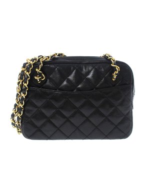 Chanel Quilted Lambskin Chain Crossbody Bag