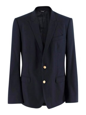 Dolce & Gabbana Navy Tailored Single Breasted Blazer