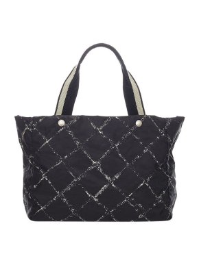 Chanel Old Travel Line Nylon Tote Bag