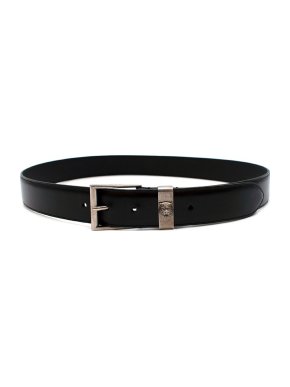 Gucci Black Leather Tiger Detail Belt - Size 90
