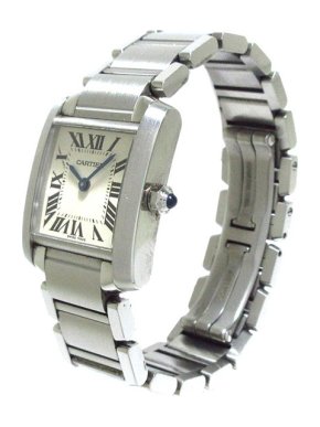Cartier Stainless Steel Small Tank Francaise Watch