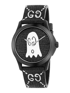 Black G-Timeless GucciGhost Watch