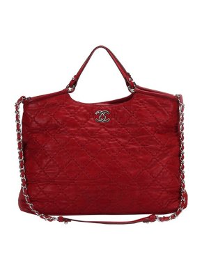 Chanel Wild Stitch CC Sea Hit Lambskin Tote Bag