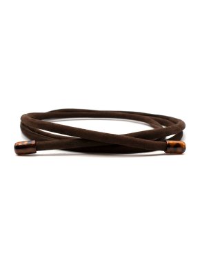Fendi Brown suede rope belt