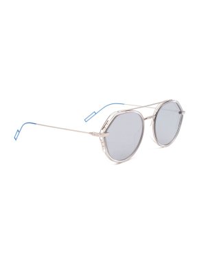 Dior Silver Mirrored Aviator Sunglasses