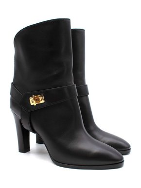 Givenchy Black leather Eden heeled ankle boots