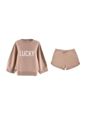Dior Beige Woven Cotton Lucky Jumper and Shorts