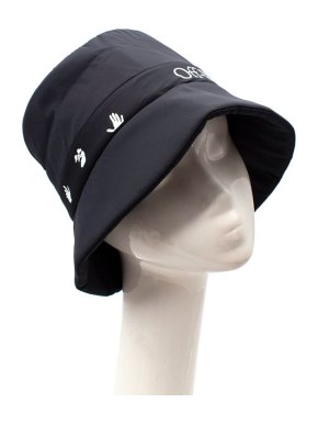 Off White Black Nylon Logo Bucket Hat