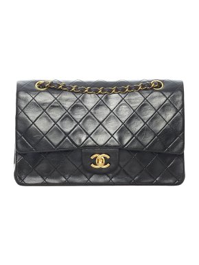 Chanel Medium Lambskin Leather Double Flap Bag