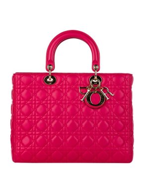 Pink Large Lady Dior Tote
