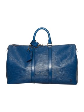Louis Vuitton Blue Epi Leather  Keepall 45