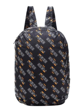Fendi Logo Mania Nylon Backpack
