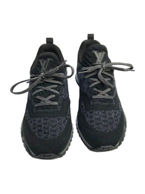 Louis Vuitton Black & Blue Knit Sneakers