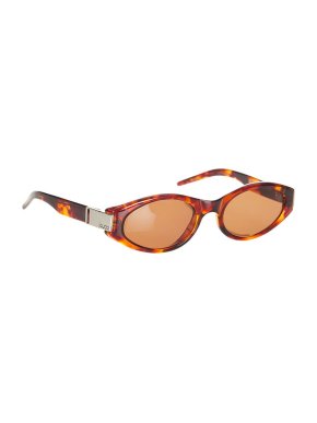 Gucci Oval Vintage Havana Sunglasses