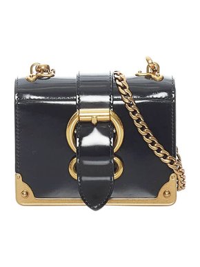Prada Black Spazzolato micro Cahier bag