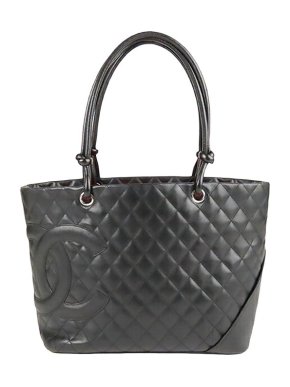 Chanel Black leather Cambon Ligne tote bag