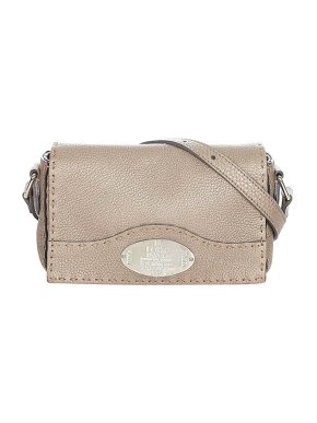 Fendi Taupe leather Selleria camera bag