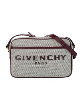 Givenchy Grey logo canvas Bond camera bag