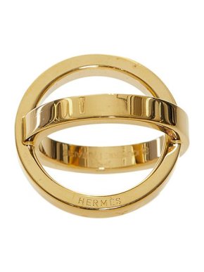 Hermes Gold-tone Cosmos scarf ring
