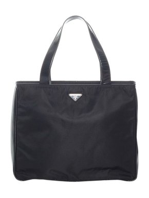 Prada Black nylon Tessuto tote bag