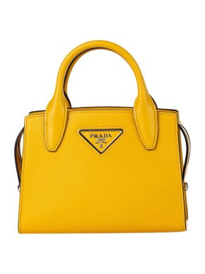 Prada Yellow Saffiano leather Kristen bag