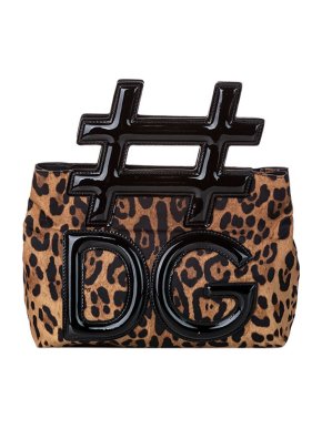 Dolce & Gabbana Leopard-print nylon Instabag bag