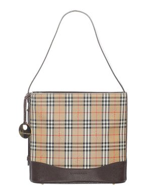 Burberry Vintage house check canvas tote bag