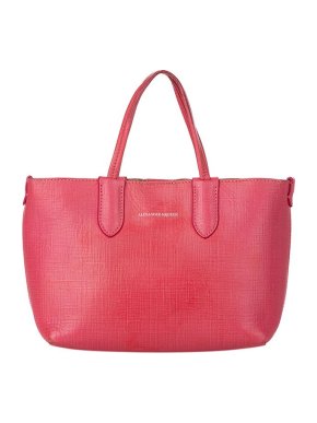Alexander McQueen Coral-pink leather tote bag