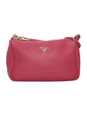 Prada Red leather baguette