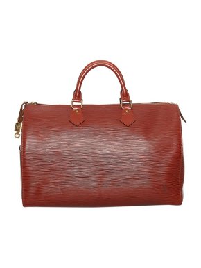 Louis Vuitton Cognac Epi leather Speedy 35 bag
