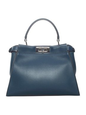 Fendi Blue leather Peekaboo bag